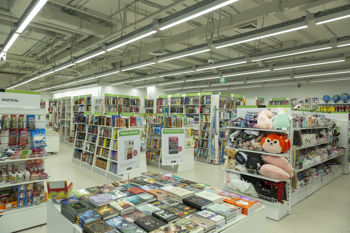 Проект освещения книжного магазина от компании Триалайт