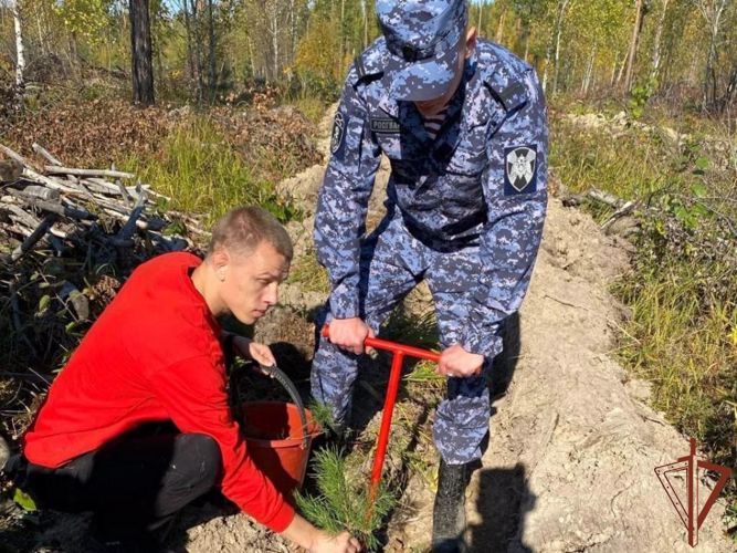 Росгвардия поддержала экологическую акцию в Томской области