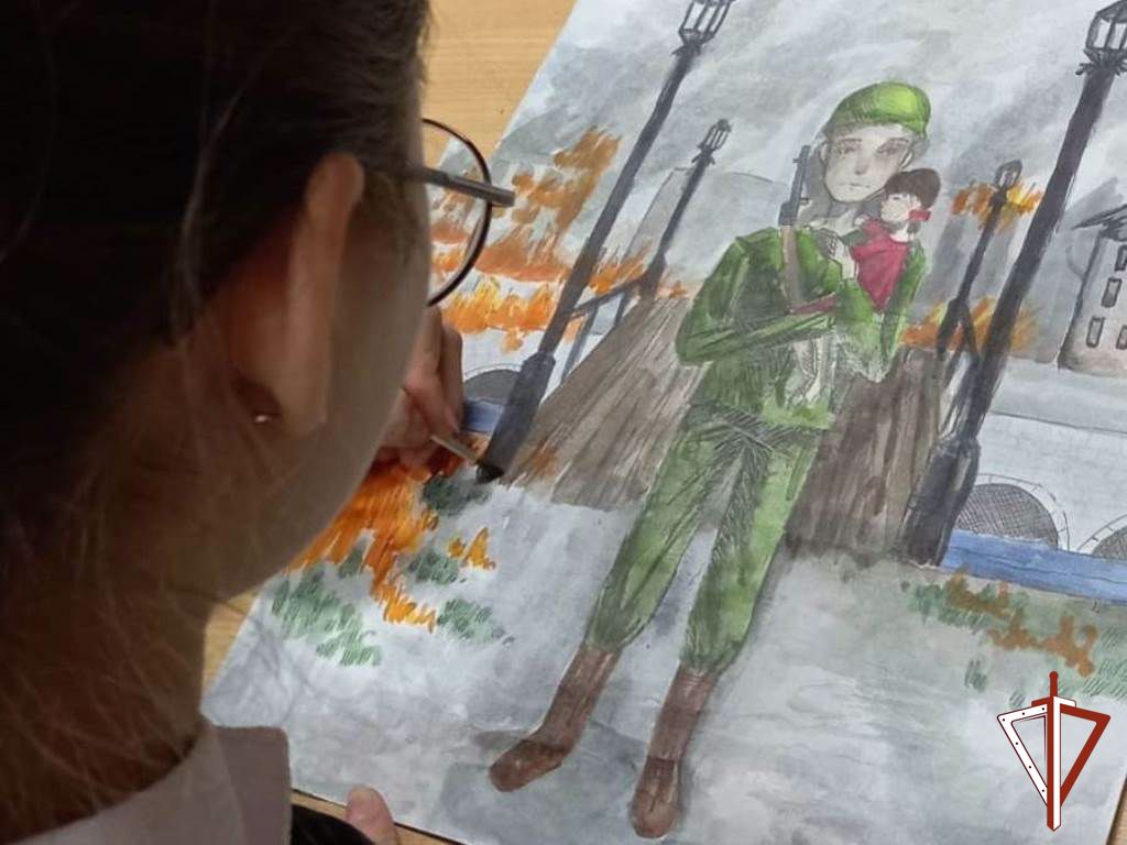 В Югре учащиеся подшефных Росгвардии классов Центра искусств для одаренных детей Севера приняли участие в конкурсе рисунков